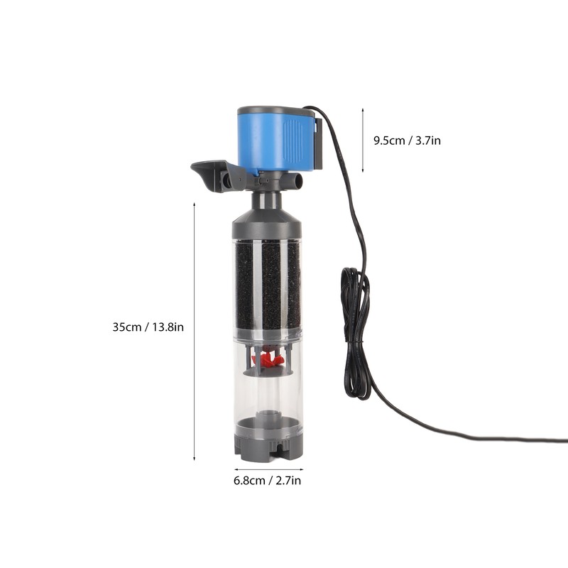 Aquarium Internal Filter 5 in 1 Quiet Multifunction Fish Waste