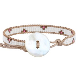 KELITCH Retro Miyuki Pearl Bracelet Bangle Cuff Bracelet Women Bohemian Handmade Bracelet Jewellery 31D, miyuki