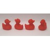 Generic 4PCS Rubber Duck Valve Stem Caps (Red)