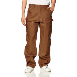 Carhartt mens Firm Duck Double- Front Dungaree B01 work utility pants, Carhartt Brown, 36 US