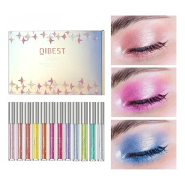 Sombras De Ojos Líquidas Vbnvbnliquid Con Brillo Y Purpurina Qe2208-a