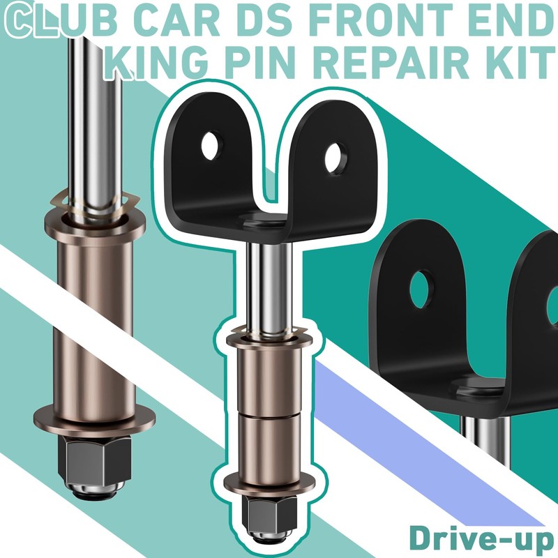 Drive-up Golf Cart Front End King Pin Repair Kit for