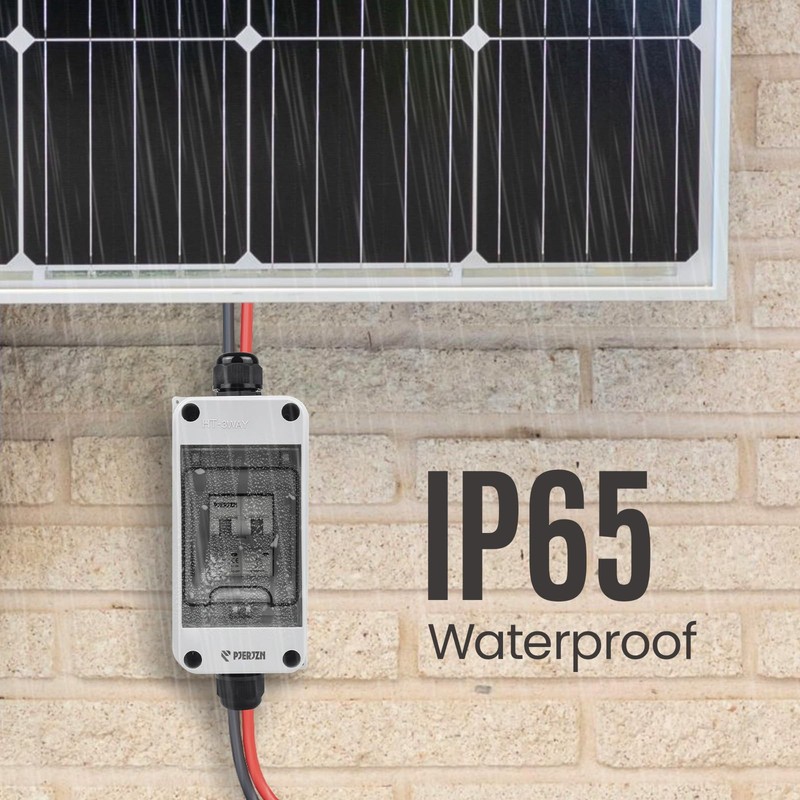 Pjerjzn Solar Panel Disconnect Switch 1000V DC/AC 25A PV Disconnect