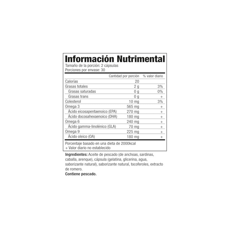 Nordic Naturals Complete Omega 3-6-9 Sabor Limón 60 Cápsulas