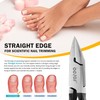 BEZOX Nail Clippers for Seniors Thick Toenails with Straight Blade
