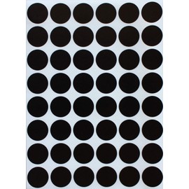 Royal Green Color Coding Labels Black 5/8 inch Diameter (11/16) Rounds Dot Stickers - Size 0.69-17mm DOTS 720 Pack