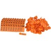 ANCLLO 100 Pack Pig Ear Tags Orange Medium Plastic Livestock