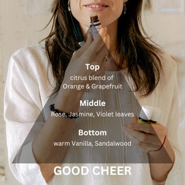 Natscent Plug & Play Good Cheer Essential Oil Refill for Gizmo Waterless Diffuser, Glass Bottle Replacement, Christmas Essential Oils for Home, Bathroom, Office, Classroom – 2.7 oz. (Blue)