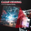 TRQWH Auto Darkening Welding Hood Helmet Light True Color &