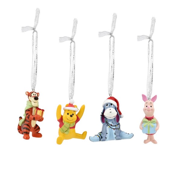 Widdop Winnie The Pooh Christmas Tree Decorations, Multicoloured, 5.5 x