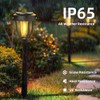 DERAYSION 12 Pack Solar Lights Outdoor, Solar Pathway Lights Auto