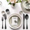 HaWare 49-Piece Black Silverware Set with Flatware Drawer Organizer, Stainless