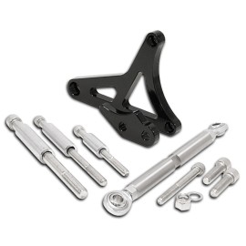 CFR Performance For Ford Mustang 5.0 Billet Aluminum Alternator Bracket Set - Black