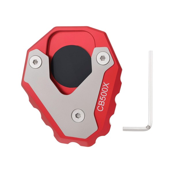 EMSea 1 x Motorcycle Side Stand Extension Plate Stand Enlargement