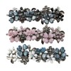 IUDWCG - 3 Pcs French Crystal Hair Clip Elegant Hair