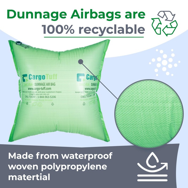 IDL Packaging 48" x 48" Dunnage Airbags, Woven Polypropylene, Level
