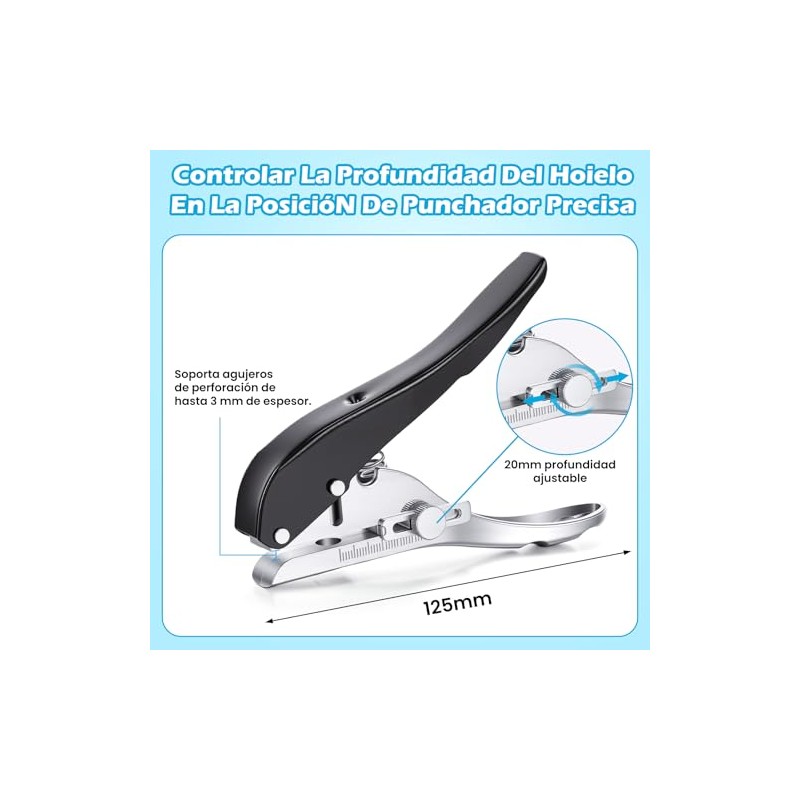 Perforadora Manual de Posición Ajustable, Perforadora Duradera para Carpintería, Perforación