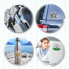 Funny Die Cut Bumper Stickers, Car Art, Bike Vinyl, Weatherproof (You're A Peach)