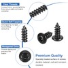 uxcell Hex Socket Self Tapping Screws, M3 x 6mm Carbon