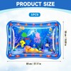 Water Mat Tummy Time Water Play Mat, Dolphin Inflatable Sensory