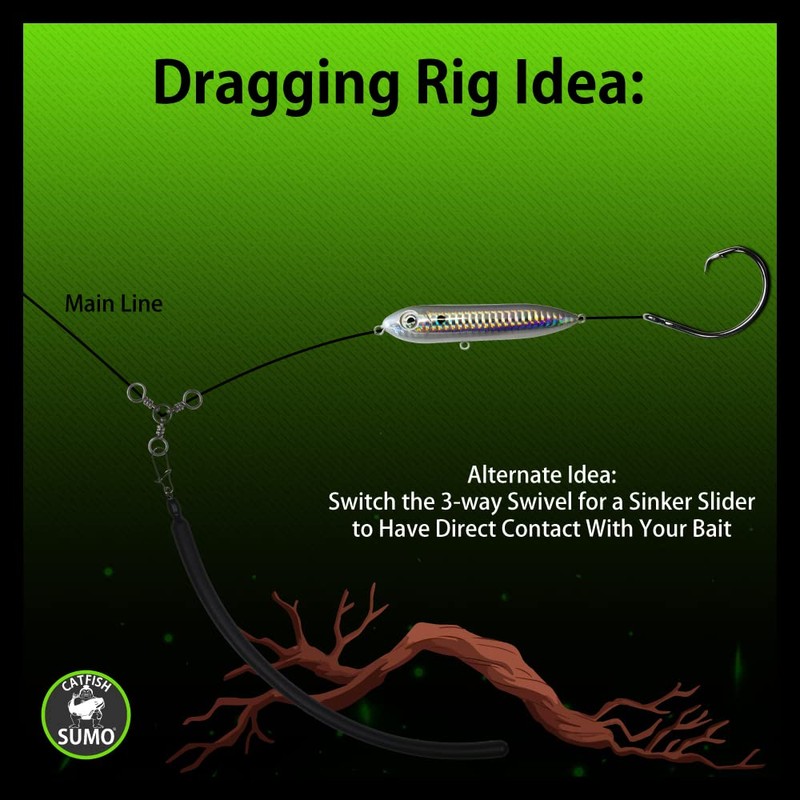 Slip Stick Dragging Weights, No-Snag Sinkers for Dragging, Trolling, Bottom