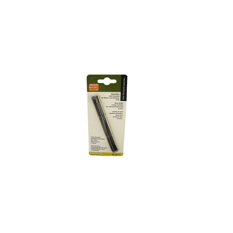 Proxxon Coarse Pin End Blades 2.6mm x 0.51mm x 10tpi