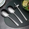 ZDFQly X-Large Serving Spoons Set, 304 Stainless Steel Buffet Serving