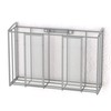 Simple Houseware Over Cabinet Door Organizer, 12.5"Wx3.75"Dx18"H, Mesh Silver