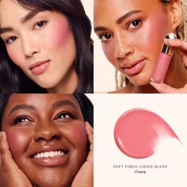 Rubor Lquido Rare Beauty Liquid Blush Tono Happy Cruelty Free                                                                                         