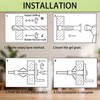 Hollow Wall Anchors for Drywall, Plastic Butterfly Kit with Screws,