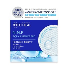 Mediheal Watermide Pore Tightening Essence Toner Pad - Pore Minimizing, Hydrating, and Exfoliating Pads, Cotton Pads Enriched with Sea Water and Ceramide for Nourishment and Hydration, 50 Sheets