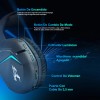 Audífonos Diadema Inalambricos Bluetooth Gamer Headset,negro