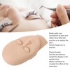 Lash Mannequin Head Reusable Soft Touch Rubber Replaced Eyelids Mannequin