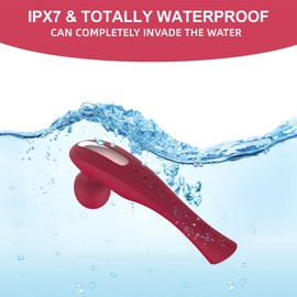 Electric Cordless Back Massager-Personal Handheld Portable Fuigarry Full Body Massage Tool,for Shoulder,Neck & Deep Tissue Massage-Relieves Muscle Pain,Fatigue & Restores Damaged Muscle Tissue. (Red)