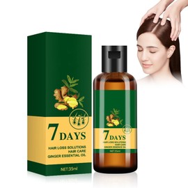 Hppsctink Ginger Hair Growth Oil, 35 ml Ginger Hair Growth Essential Oil, Ginger Hair Treatment Oil, Essential Oil Against Hair Loss, Shampoos