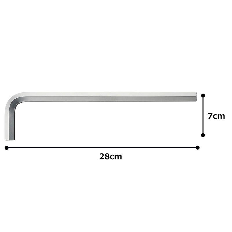 TONE AL-14 Long Hexagonal Bar L-Shaped Wrench, Double Side Width
