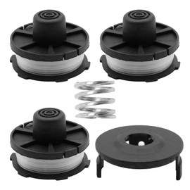 VIKKSAER 196146-9 3 Pcs Thread Line Spools with Spool Cap, Replacement for DUR140, DUR141, DUR141Z, DUR180, DUR180Z, UR180DZ, UR3000 Models, Replaces 195858-1