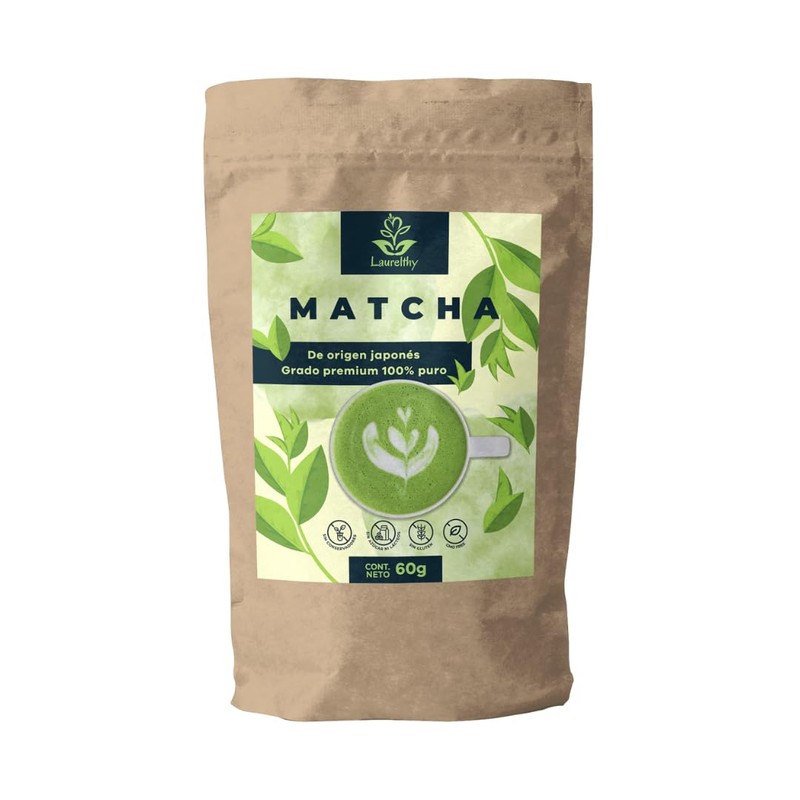Laurelthy Matcha de origen Japonés Grado Premium 60 Gr