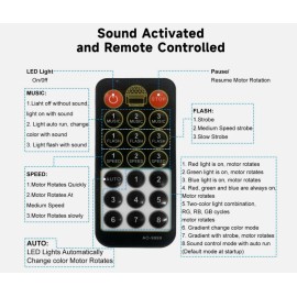 memzuoix 2-Pack Portable Mini Disco Ball Light for Party, RGB DJ Strobe Light...