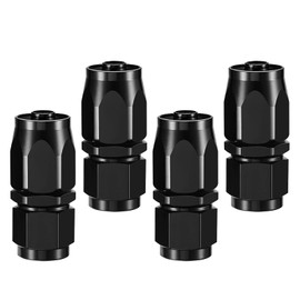 SYKRSS 10AN Straight Swivel Hose End Fitting Aluminum Seal an Hose End Fitting for Braided Fuel Line