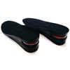 Tomotomi Full Type, 3 Tiers, 2.4 inches (6 cm), Height Increase, Secret Insole, Air, Raised Outsole, Thick Insole, Black