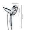 EJG High Pressure Handheld Shower Head with Hose and Adjustable