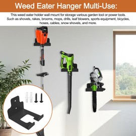 Weed Eater Rack Garage Wall Organizer, Weedeater Hanger Wall Mount Garage Tool Organizer For String Trimmer Hanger, Weed Wacker Wall Mount Suitable For Most Power Tool Organizer Weedeater Rack