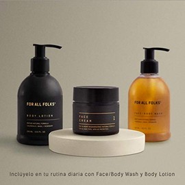 Crema Facial de Caléndula 100% natural para cuidado de la piel de For All Folks. 50ml Para hidratar, proteger y mantener joven la piel.