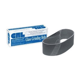 CRL CRL3X21220X 3" x 21" 220X Grit Glass Grinding Belts for Portable Sanders - 10/Bx