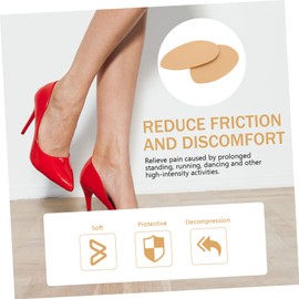 FOMIYES 4Pcs Professional Skid Metatarsal Pads for High Heels Comfortable Forefoot Cushions Portable Foot Pads for Relief Suitable for Various Shoe Types