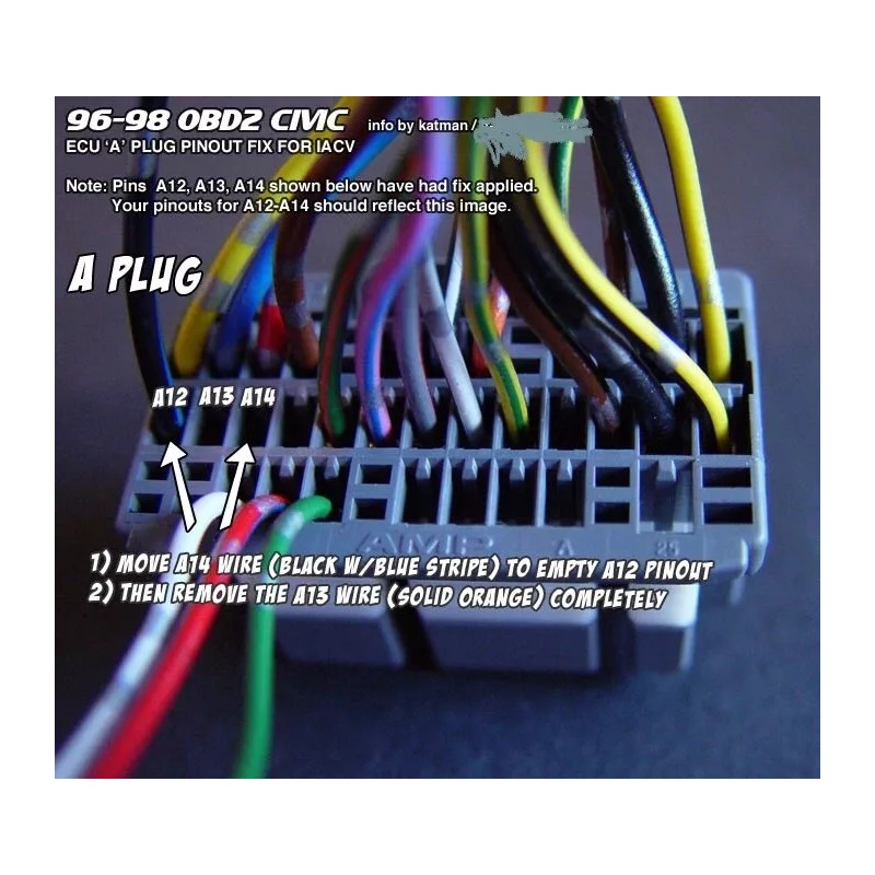 Honda Acura Swap OBD2 SOHC VTEC D16Y8 Wiring Wire Sub