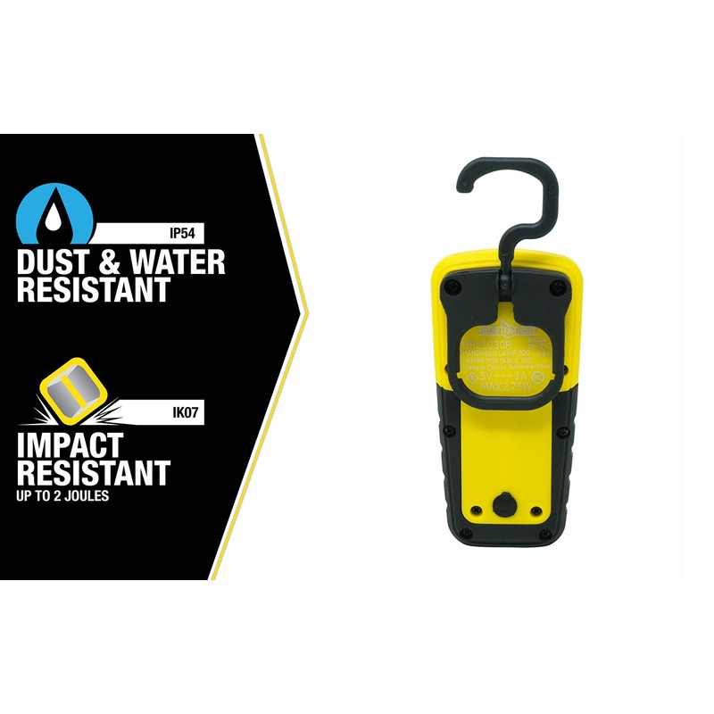 Yellow Jacket 300 Lumen LED Rechargeable Handheld Task Light with