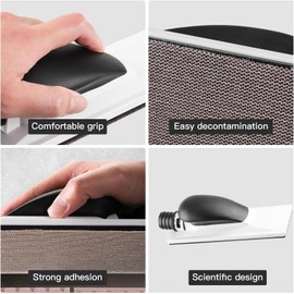 Hand sander with extraction, 51 holes, 200 x 70 mm, including 5 pieces aluminium oxide sandpaper P80 P120 P180 P240 P320, dust-free sanding, for drywall, wood polishing, building cleaning