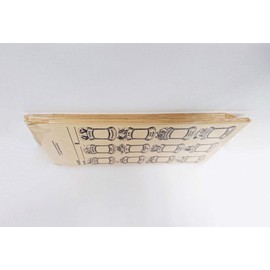 JTH Creative Works Monthly Sacks, English Kraft Paper, 20 Count